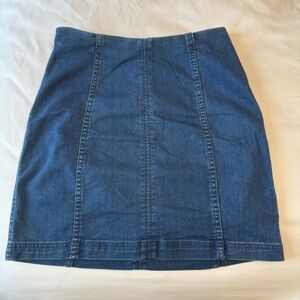 Free People jean skirt